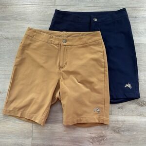 Tracksmith New England Men's 29 Navy Camel Eliot Stretch Shorts Bundle Of 2